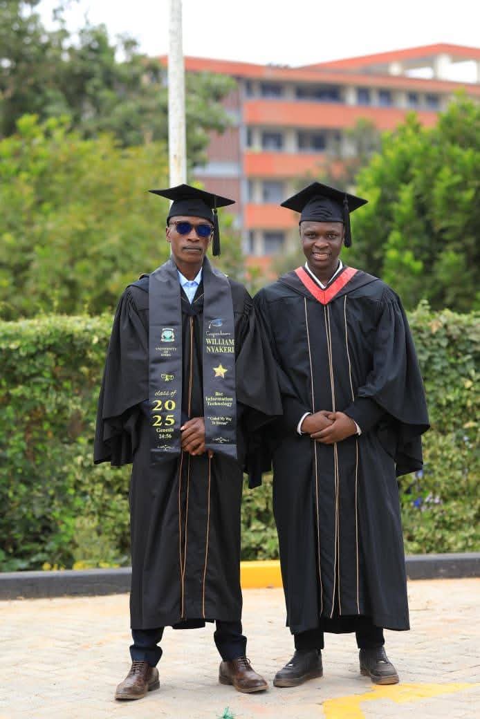 Alumni at their graduation